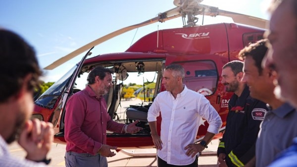 La Comunidad invierte casi medio millón de euros en la ampliación del helipuerto del Parque de Bomberos de Las Rozas de Madrid