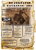 CARTEL DE LUJO DE LAS   “XI JORNADAS TAURINAS 2011”