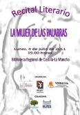RECITAL LITERARIO "LA MUJER DE LAS PALABRAS"