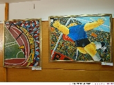 Exposición de pintura "Arte y Deporte. Juegos Olímpicos y Mundial de Fútbol", del artista Rafael Revuelto.