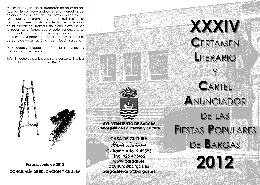 XXXIV Certamen Literario en Bargas