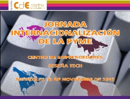 Jornada de Internacionalización para PYMES