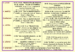 Programa Semana de la Mujer en Carranque