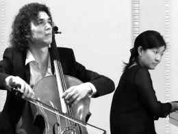 Fermin Villanueva y Mizuki Waki, violonchelo y piano