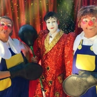 Los Payasos Alonso y Hermanos Rampín