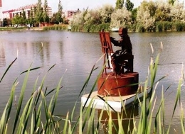 Certamen de Esculturas Flotantes 2014 en Laguna del Duero