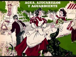 AGUA, AZUCARILLOS Y AGUARDIENTE