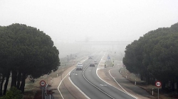 Los bancos de niebla merman la visibilidad en 22 puntos de las carreteras de la Comunidad