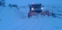 Cortadas seis carreteras en CyL por nieve o inundación y cadenas para circular por otras seis vías