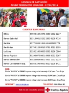 Cruz Roja Española lanza un llamamiento para ayudar a las víctimas del terremoto en Ecuador