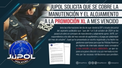 JUPOL solicita que no se cobre por adelantado la manutención y alojamiento de los policías alumnos de  Ávila de la promoción XL