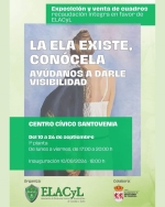 Exposición Solidaria de Arte en Santovenia a Beneficio de los Afectados por ELA