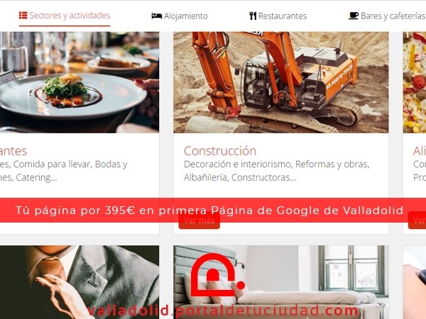 Empresas vallisoletanas agradecen a Valladolid.portaldetuciudad.com por impulsar negocios Locales en la primera página de Google