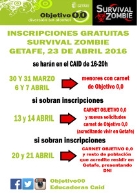 Inscripciones Survival Zombie