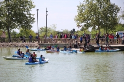 El Lago del Parque de La Alhóndiga acoge el próximo sábado la I Jornada recreativa de piragüismo