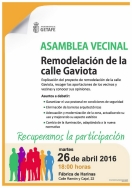 El Gobierno municipal de Getafe convoca una asamblea para la remodelación de la calle Gaviota