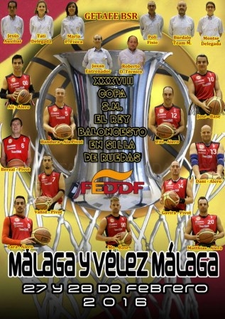 El Getafe BSR disputará el fin de semana la Copa del Rey de baloncesto en silla de ruedas