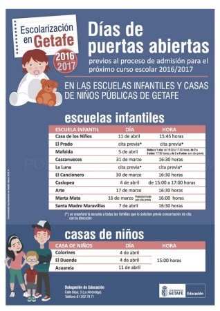 El Ayuntamiento elabora una Guía de Escolarización dirigida a las familias ante el inicio del proceso de admisión en los centros educativos