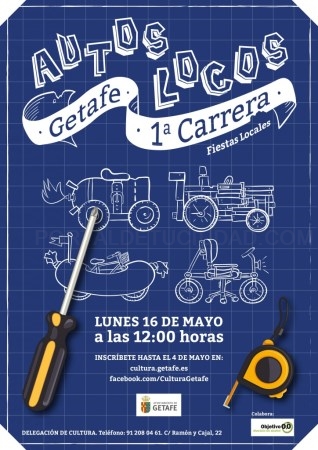 La carrera de autos locos llega por primera vez a Getafe