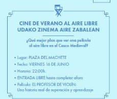 Cine de Verano al Aire Libre: “El Profesor de Violín”