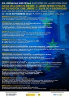 XIII Jornadas Europeas. Integración, crecimiento, empleo y seguridad