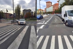 Nuevo acceso a la estación de autobuses para los taxis
