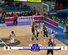 Gran remontada del Baskonia, en el comienzo de la liga en el Buesa Arena.