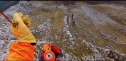 Escalador rescatado por el helicópetro de la Ertzaintza en macizo de Anboto