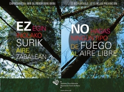 Prohibido hacer fuego en todo el territorio alavés para evitar riesgo de incendios
