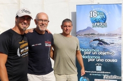 Tres alaveses afrontan el reto deportivo y solidario de cruzar a nado el estrecho de Gibraltar