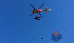 Rescatada una montañera accidentada en el Gorbea