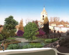 Hoy comienzan las obras de construcción de la pasarela que conectará el Valle Salado con la ruta del lago Caicedo-Yuso