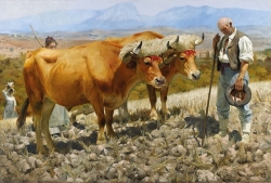 El “Rezo del ángelus en el campo” se puede volver a ver en el Museo de Bellas Artes
