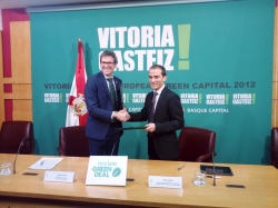 Firmado convenio para el impulso de proyectos de energía renovable en Vitoria-Gasteiz