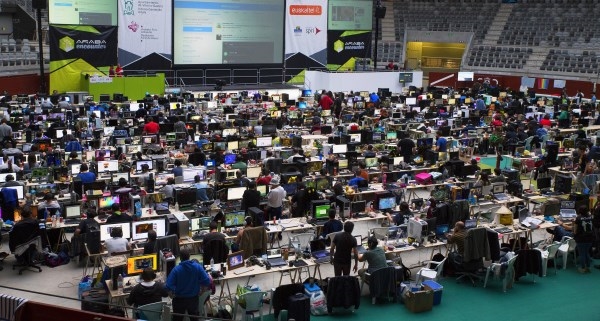 845.000 gigas de datos se movieron en tres días en el Iradier Arena