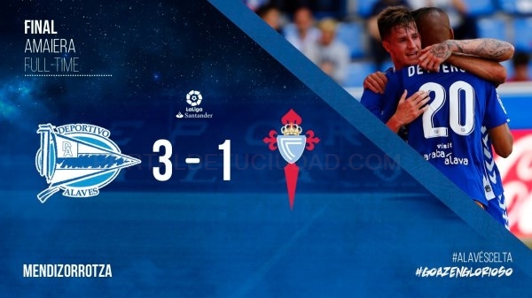 Espectacular y emotivo fin de la liga en Mendizorrotza con victoria ante el Celta de Vigo