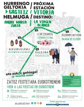 Servicio especial del tranvía durate las fiestas de la Blanca
