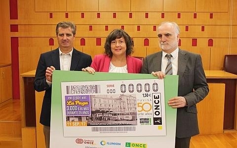 El cincuenta aniversario de TUVISA en los cupones de la ONCE