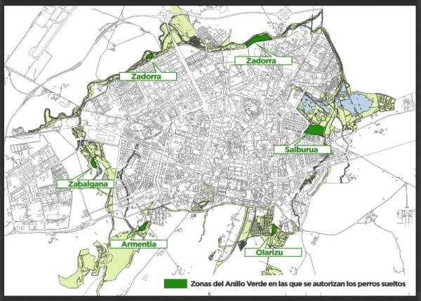 A partir de este martes, los perros tiene que ir atados en Vitoria-Gasteiz