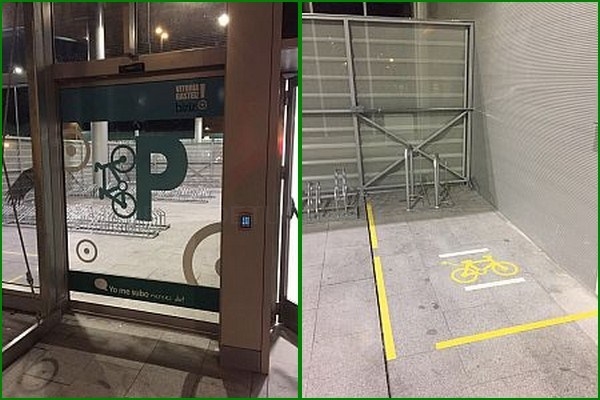 Ya se puede utilizar el aparcabicis cubierto de la Estación de Autobuses