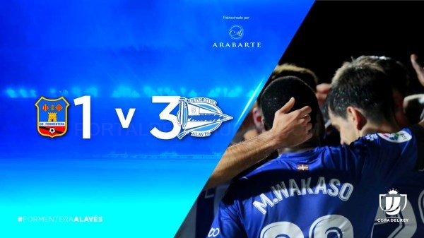 Buen comienzo del Deportivo Alavés en la eliminatoria de la Copa