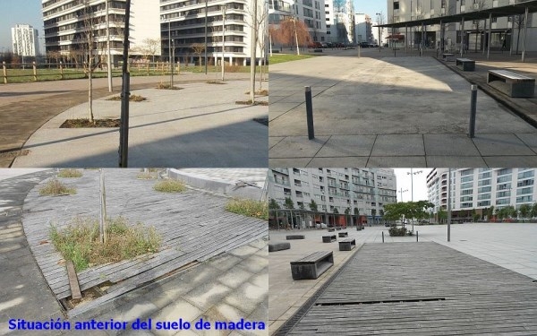 Finalizada la remodelación de las plazas de las calles Labastida y Labraza, en Zabalgana