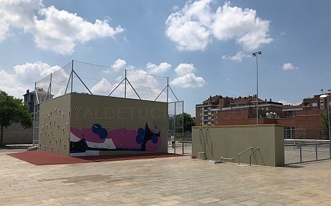 El primer "parkour" de las capitales vascas está en Lakua