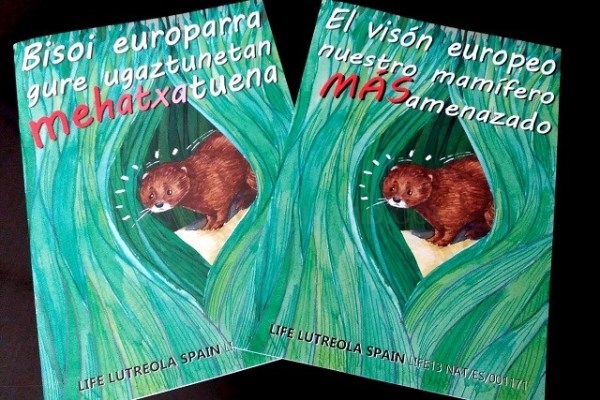 Cómic sobre el visón europeo editado por Diputación