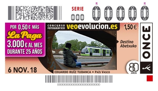Una foto del tranvía ilustrará cinco millones y medio de cupones de la once