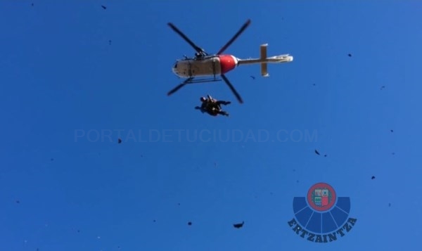 Rescatada una montañera accidentada en el Gorbea
