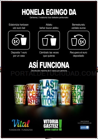 El vaso reutilizable será la estrella de las Fiestas de la Blanca