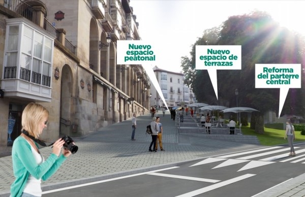 En la mañana de este lunes han comenzado las obras de reforma del entorno del Memorial de Víctimas del Terrorismo