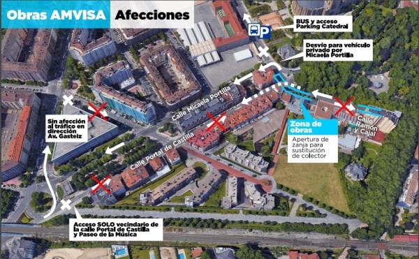 A partir del lunes cortes de tráfico que complicarán la circulación en el centro de nuestra ciudad