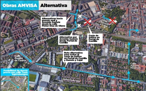 A partir del lunes cortes de tráfico que complicarán la circulación en el centro de nuestra ciudad